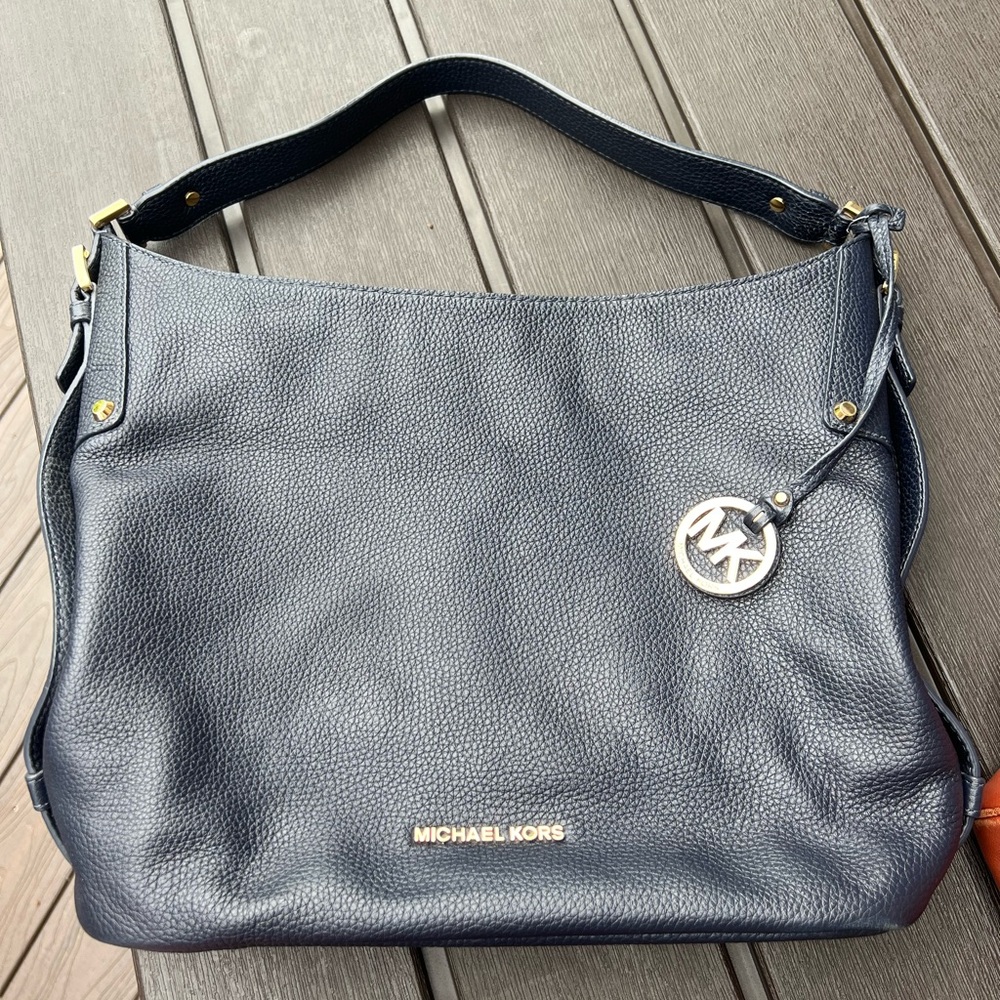 Michael Kors Dark Blue Hobo Bag
